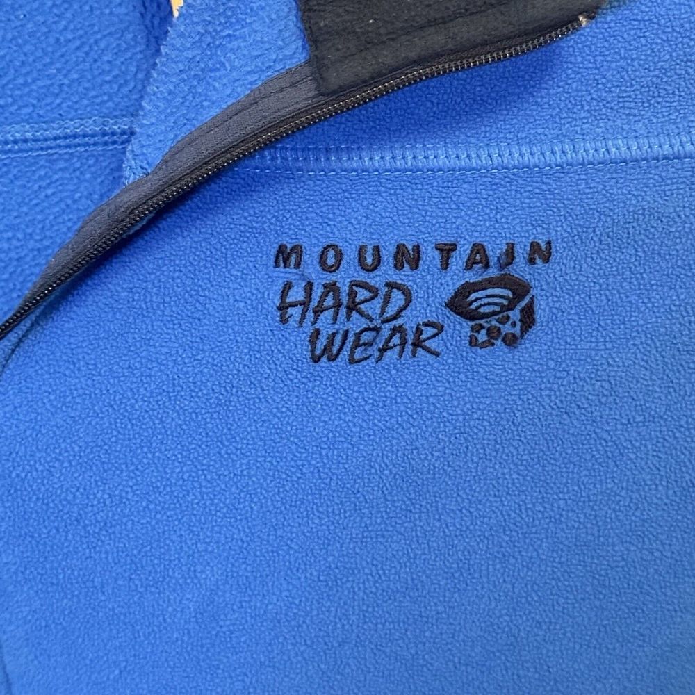 Mountain Hardwear 1/2 Zip Mens Small Pullover Fleece Blue Long Sleeve - Picture 4 of 8